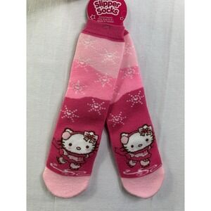 NWT Sanrio Hello Kitty sock slipper socks girl socks fit size 6-8‎ 1/2
